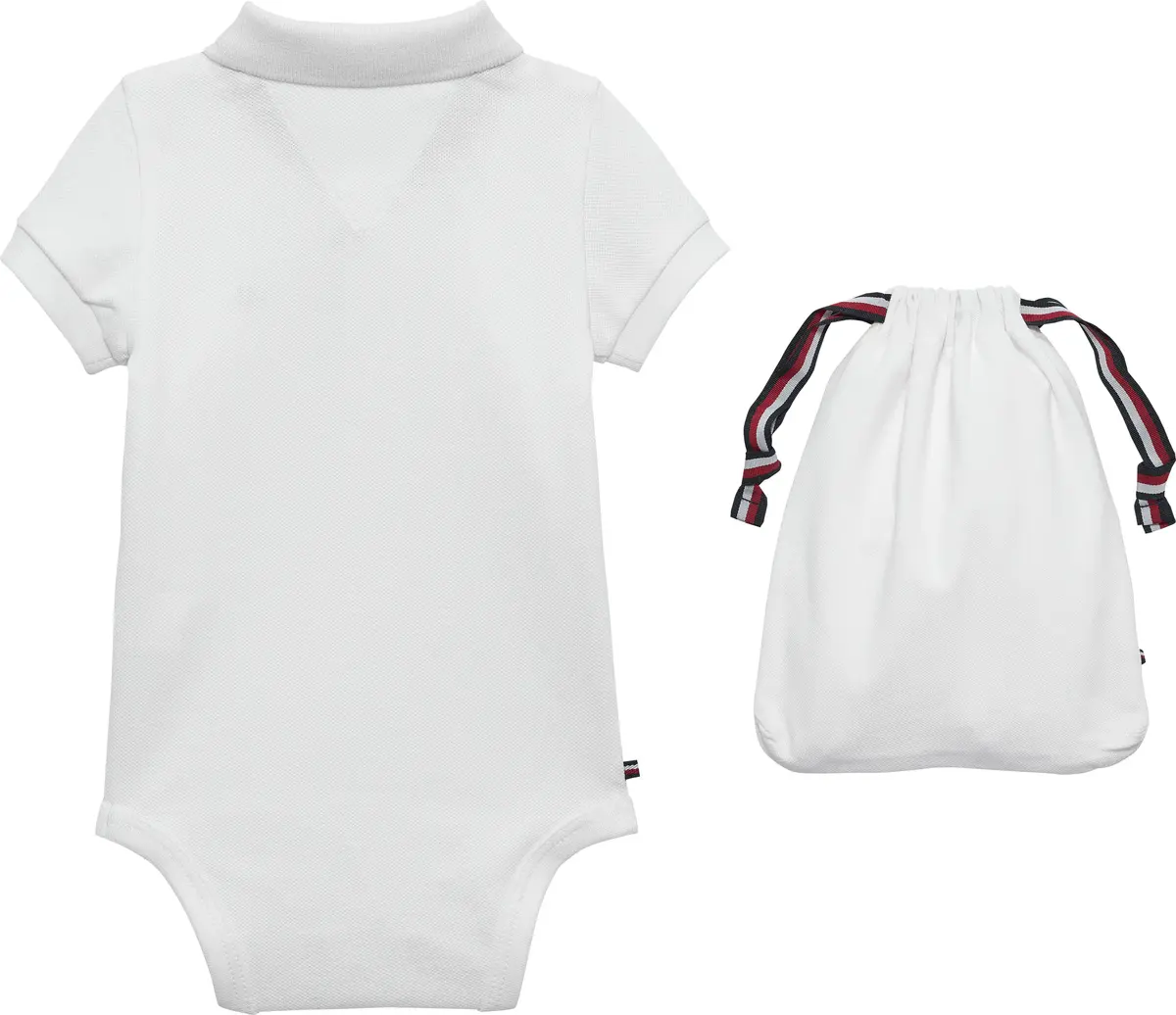 Tommy Hilfiger POLO BODY GIFTPACK, YBR Beyaz Bebek Tulumu