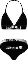 Calvin Klein TRIANGLE BIKINI SET Kadın Siyah Bikini Takımı