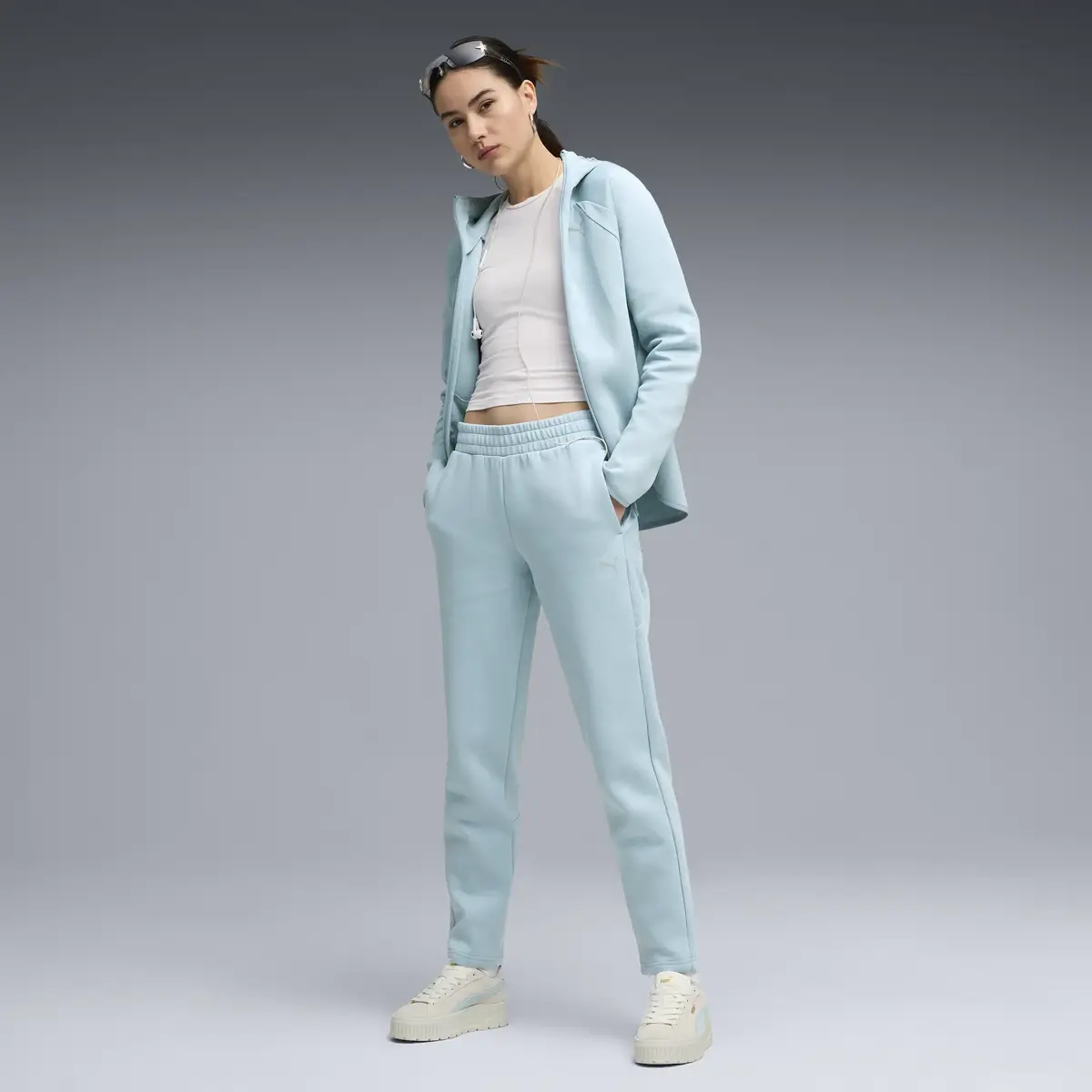 Puma EVOSTRIPE Sweatpants DK op Mavi Kadın Eşofman Altı