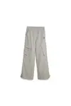 Puma DARE TO Relaxed Woven Pants Gri Kadın Eşofman Altı