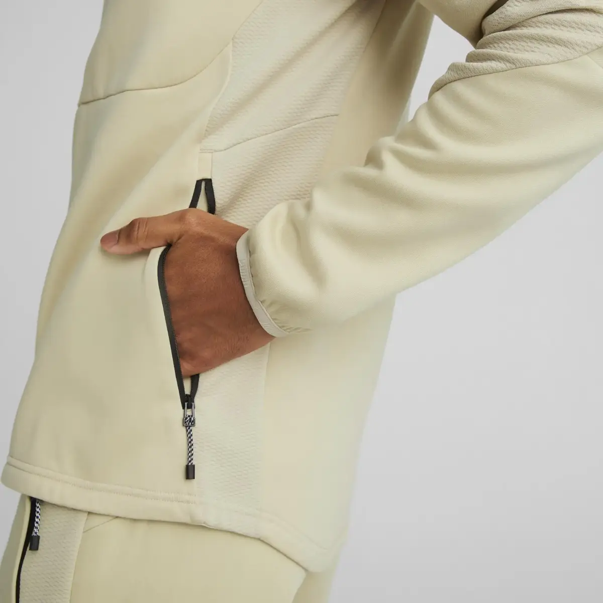 Puma EVOSTRIPE Full-Zip Hoodie DK Granola Erkek Fermuarlı Ceket