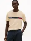 Tommy Hilfiger HILFIGER CHEST INSER, RBT Bej Erkek T-Shirt & Polo