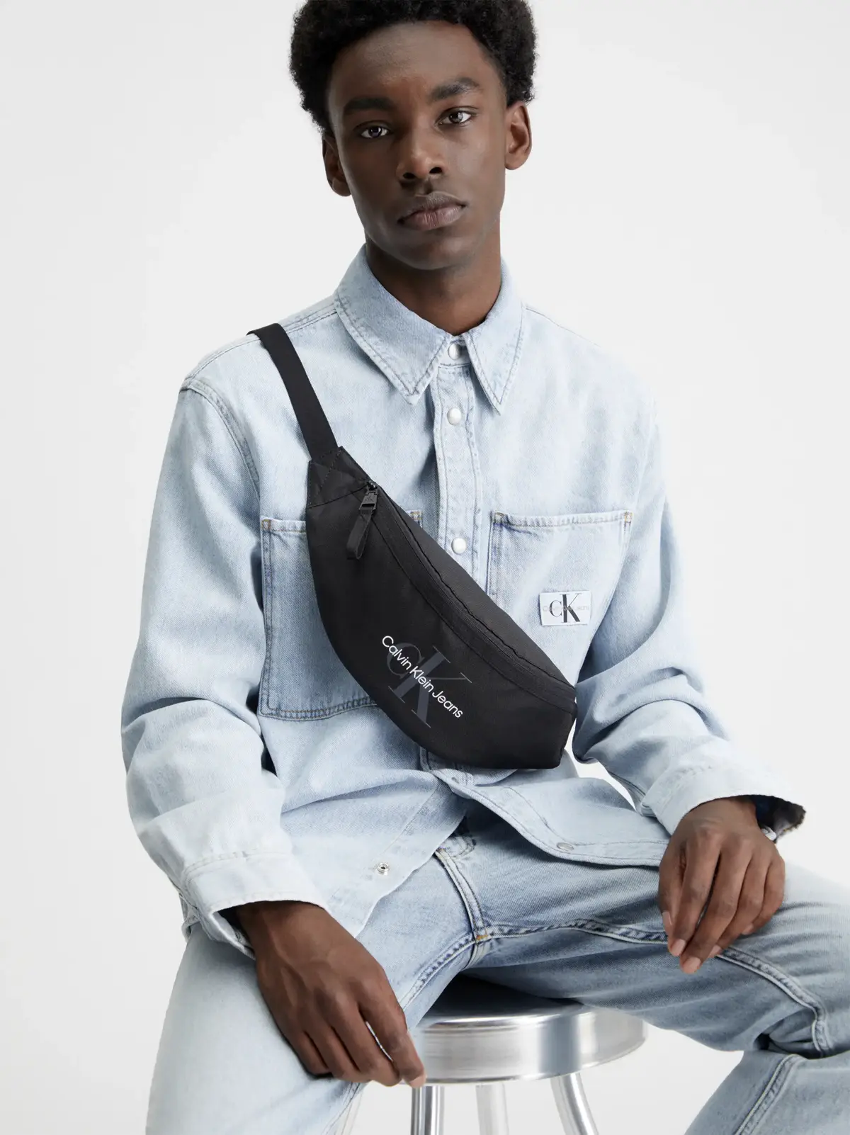 Calvin Klein SPORT ESSENTIALS WAI Erkek Siyah Bel Çanta