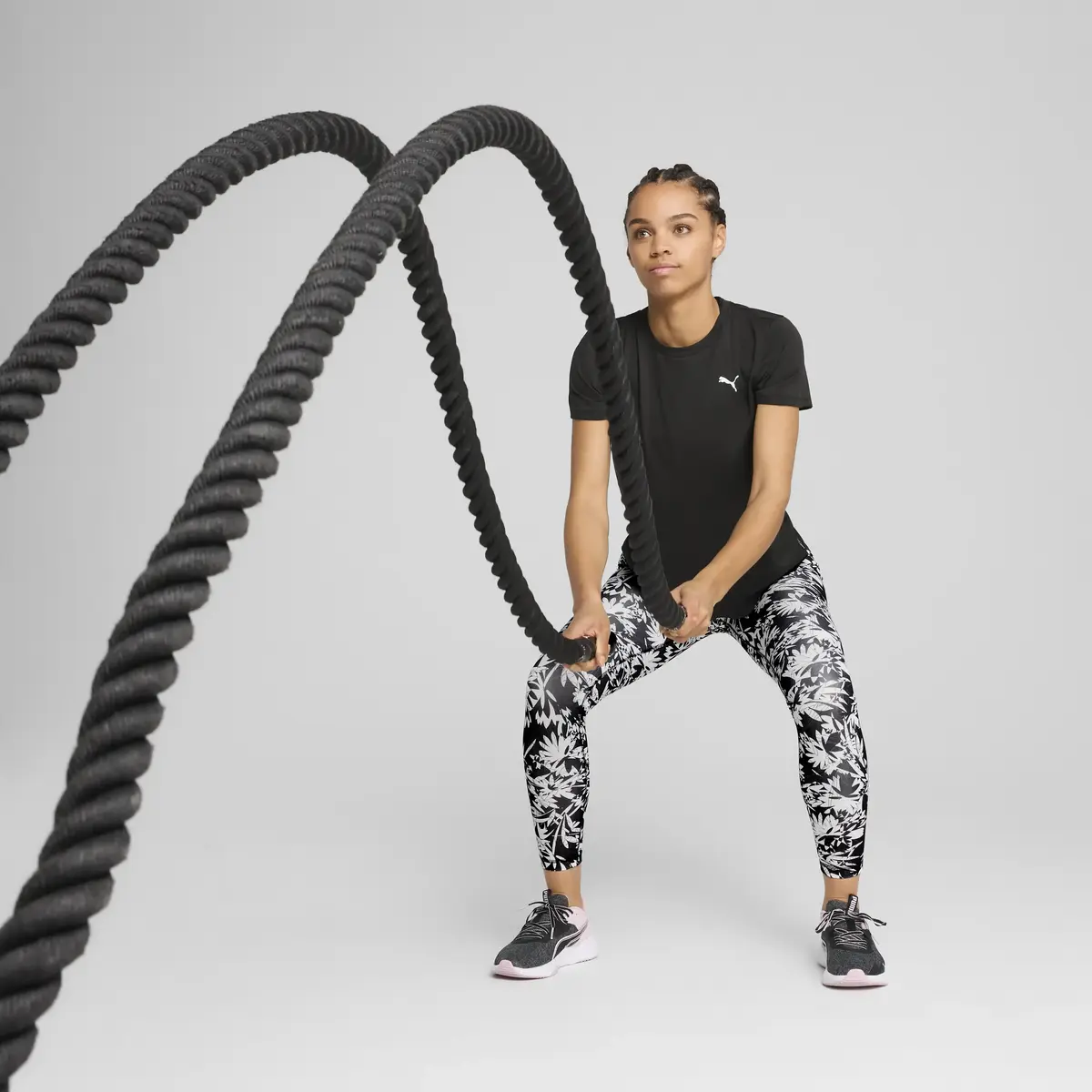 Puma W TAD ESSENTIAL CREW TEE Siyah Kadın T-Shirt