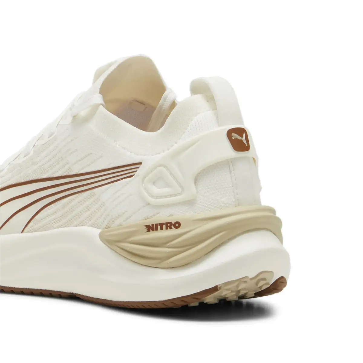 Puma Electrify Nitro 3 Knit Beyaz Erkek Yürüyüş ve Koşu Ayakkabısı