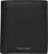 Calvin Klein FOIL EMBOSS SLIM TRIFOLD w COIN Erkek Siyah Cüzdan