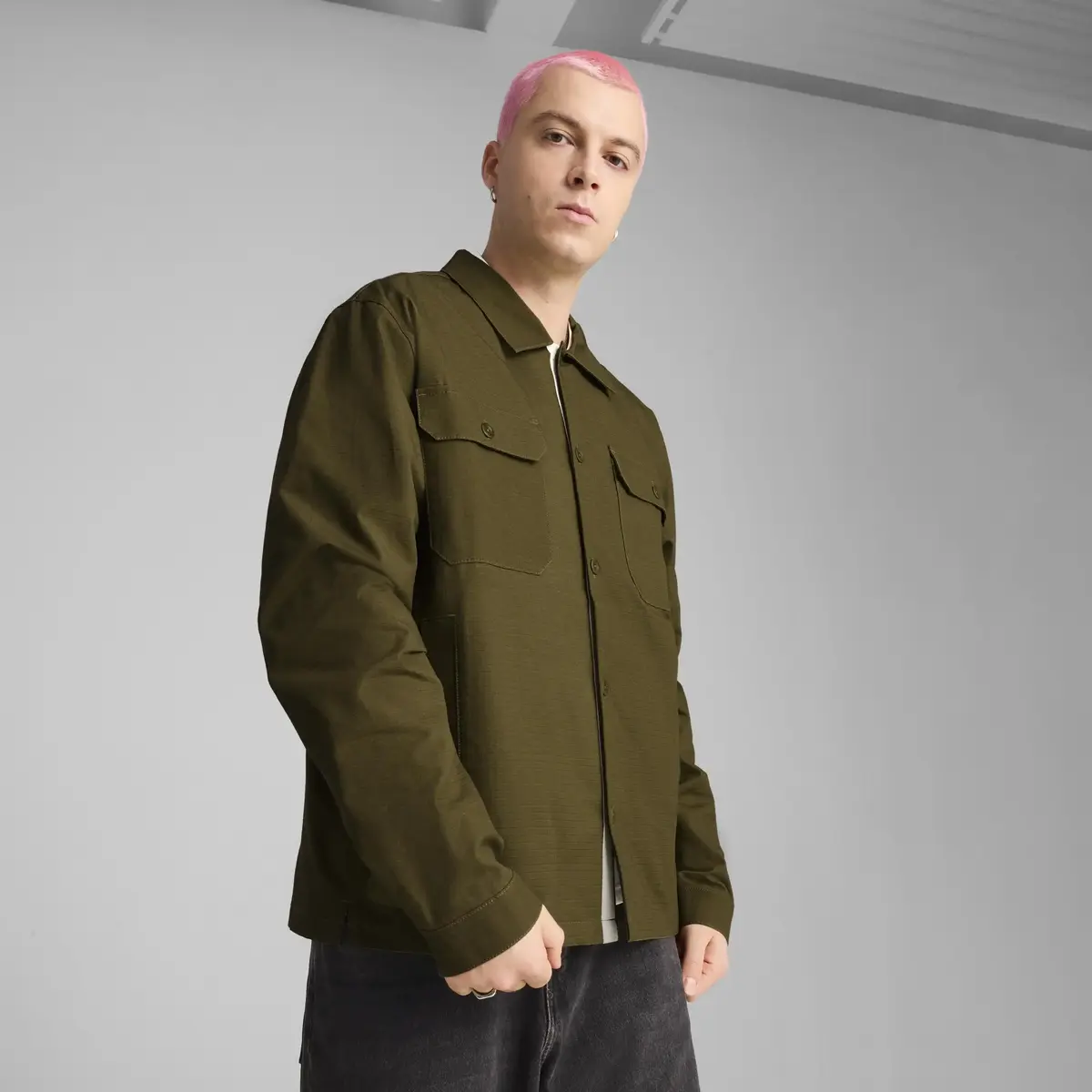 PUMA MMQ Ripstop Overshirt Yeşil Erkek Ceket