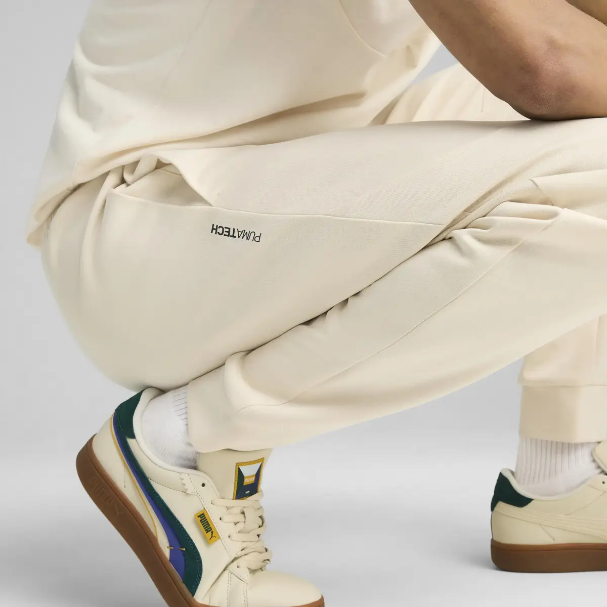 Puma PUMATECH Pants Krem Erkek Eşofman Altı