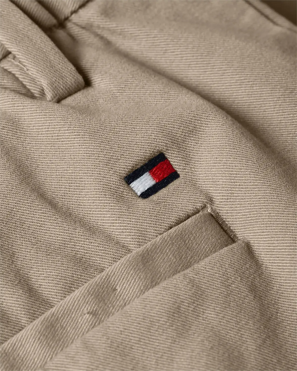 Tommy Hilfiger BLEECKER ESSENTIAL T Erkek Krem Kumaş Pantolon