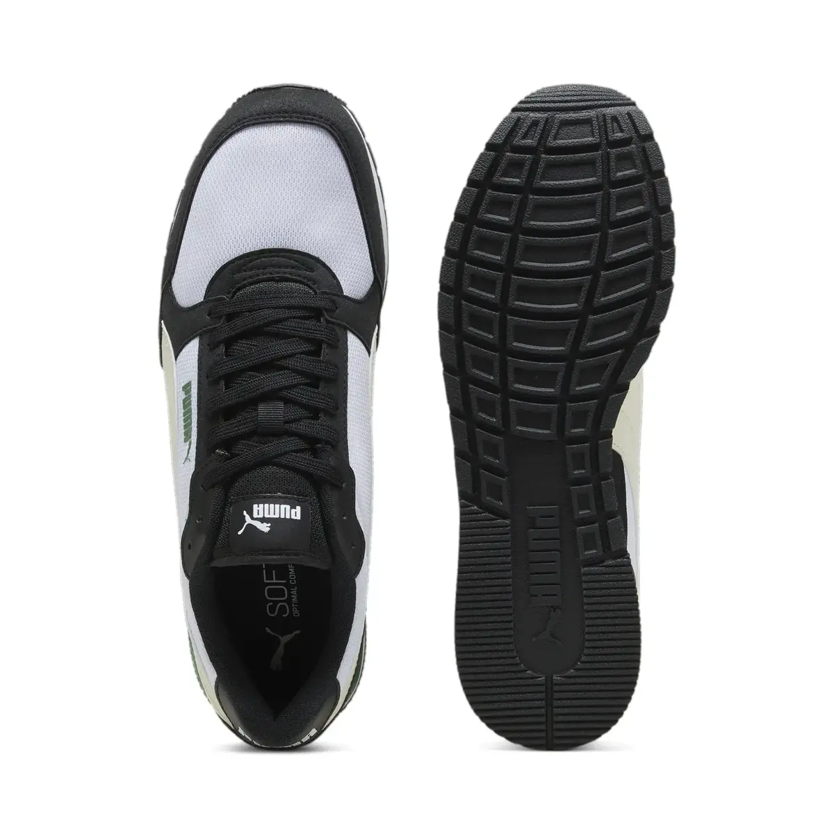 Puma ST Runner v3 Mesh Beyaz-Siyah Erkek Günlük Spor Ayakkabı