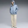 Puma ESS Hooded Padded Jacket Mavi Kadın Sweatshirt