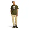 Timberland STACK LOGO Colored Short Sleeve Tee Yeşil Erkek T-Shirt & Polo