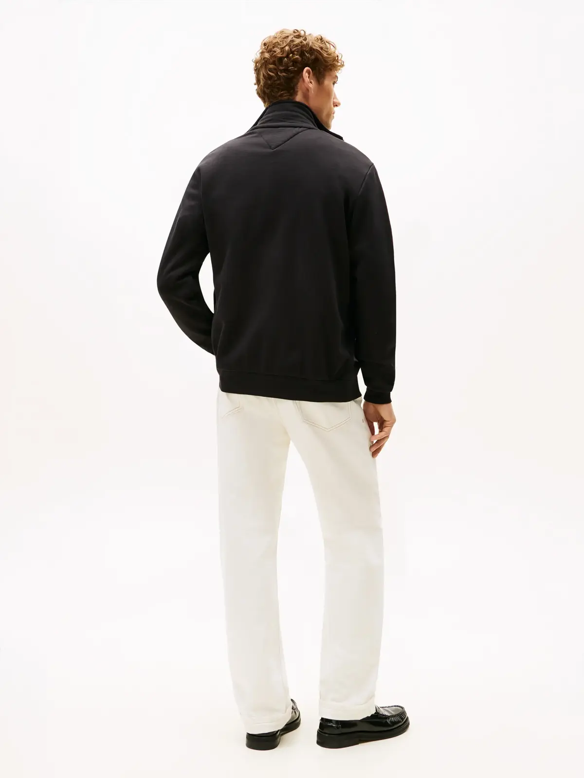 Tommy Hilfiger GLOBAL STRIPE ZIP TH, BDS Siyah Erkek Sweatshirt