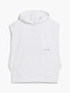 Calvin Klein OVERSIZED SLEEVELESS Erkek Beyaz Hoodie