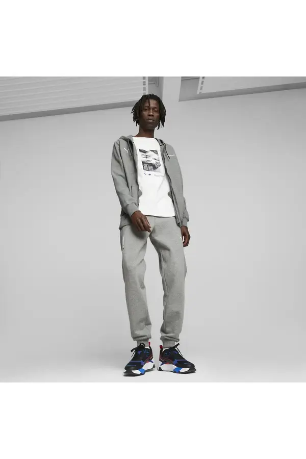 Puma BMW MMS Hdd Sweat Jacket Gri Erkek Fermuarlı Ceket