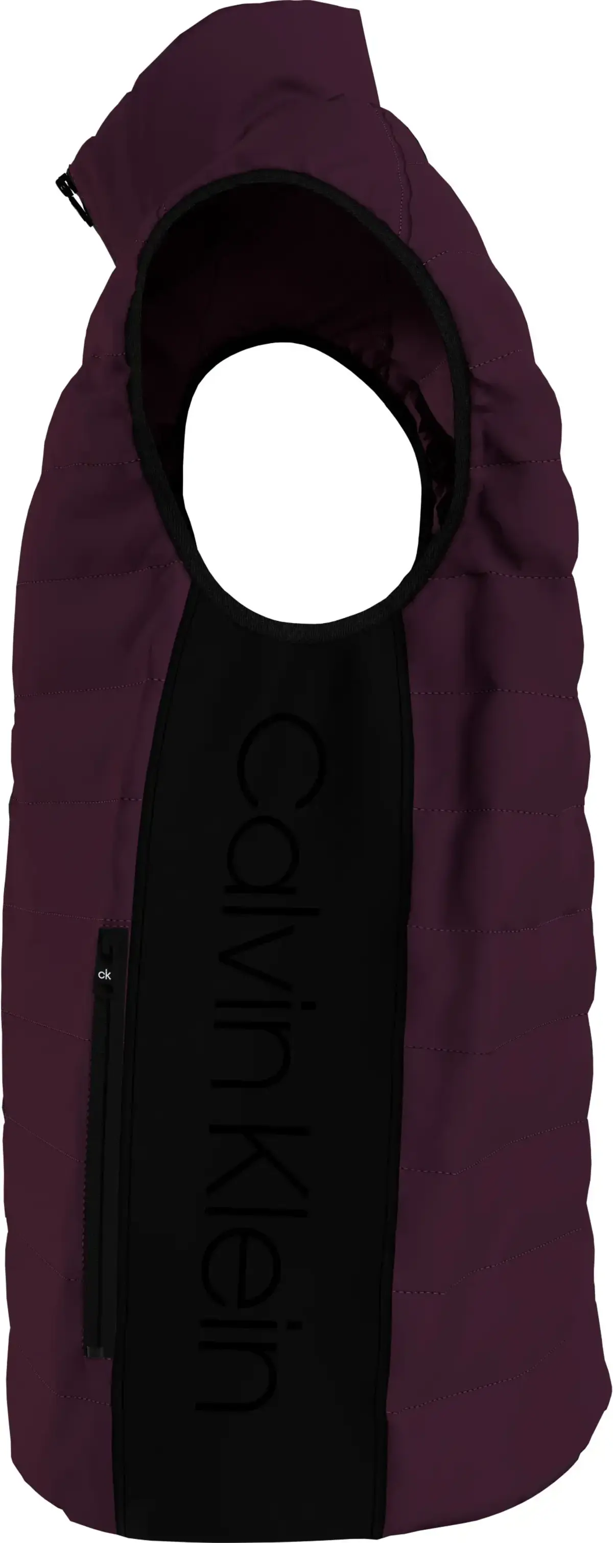 Calvin Klein RECYCLED SIDE LOGO V Erkek Bordo Yelek