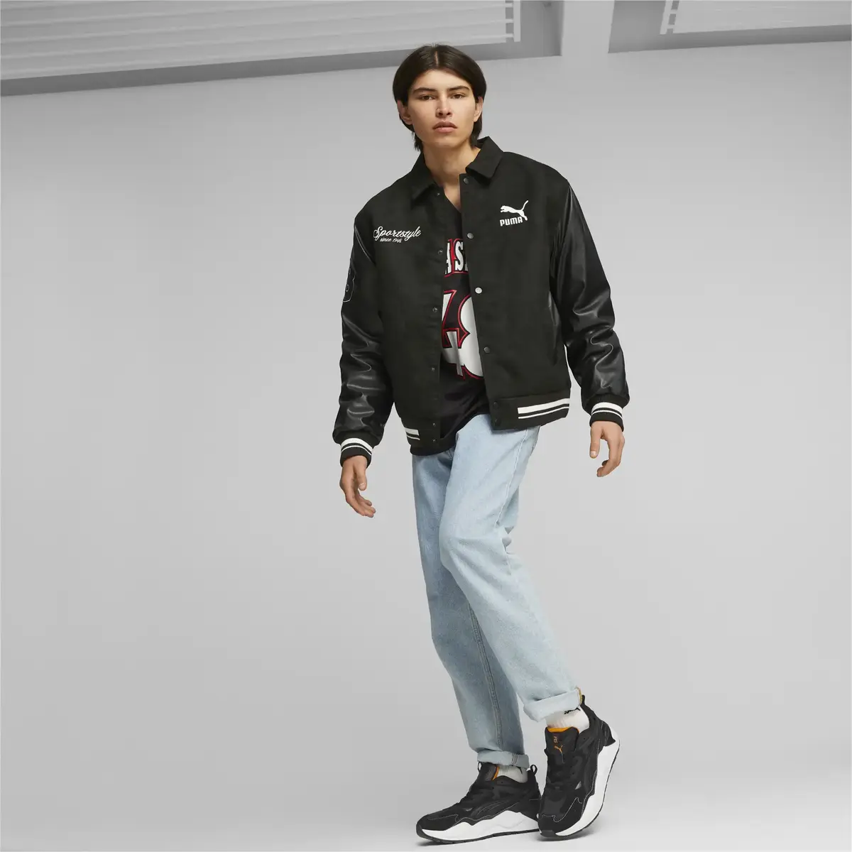 Puma TEAM Varsity Siyah Erkek Ceket
