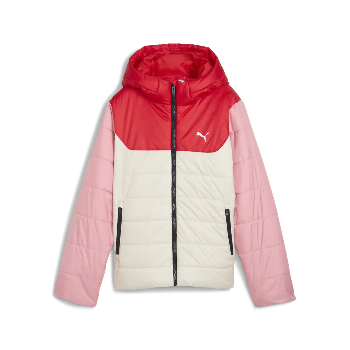 Puma ESS Hooded Padded Jacket Krem Unisex Çocuk Mont
