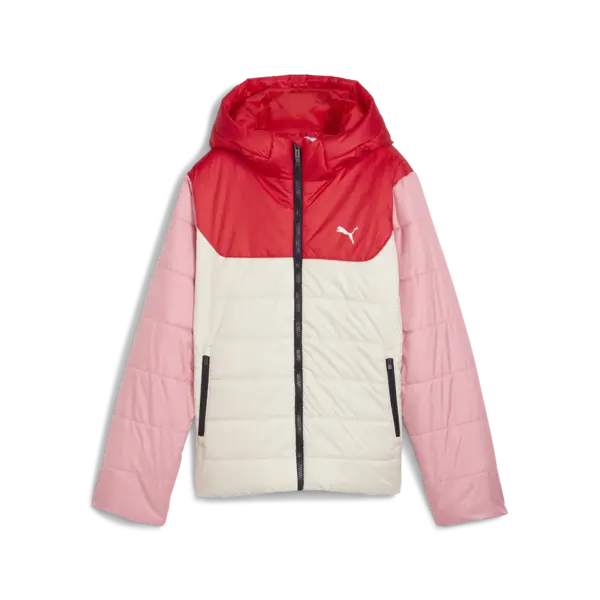 Puma ESS Hooded Padded Jacket Krem Unisex Çocuk Mont