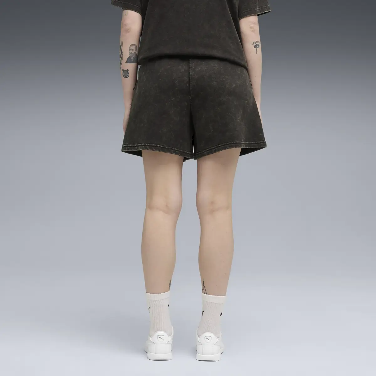 Puma ESS ELEVATED Wash Shorts Siyah Kadın Şort