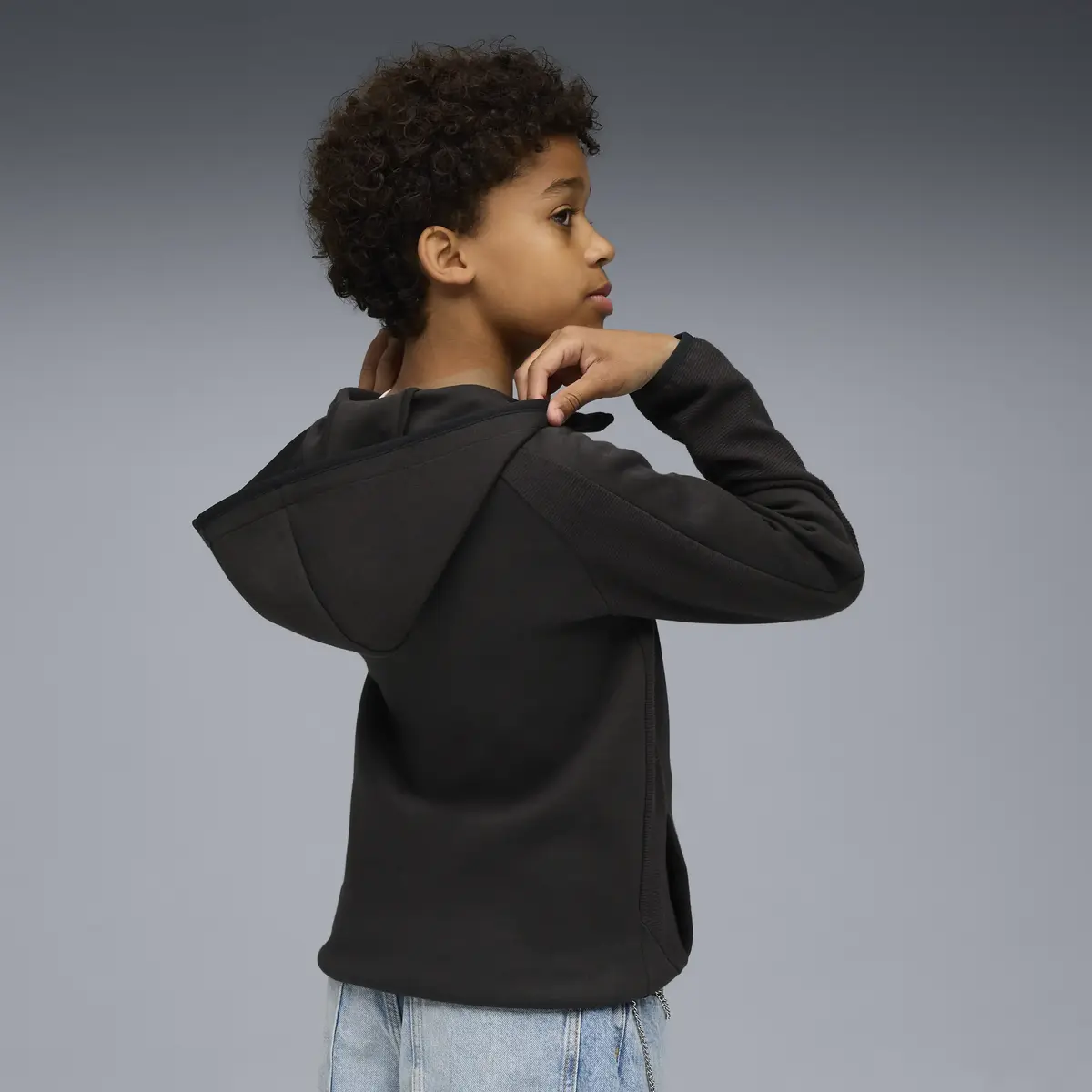 Puma EVOSTRIPE Full-Zip Hoodie Siyah Unisex Sweatshirt