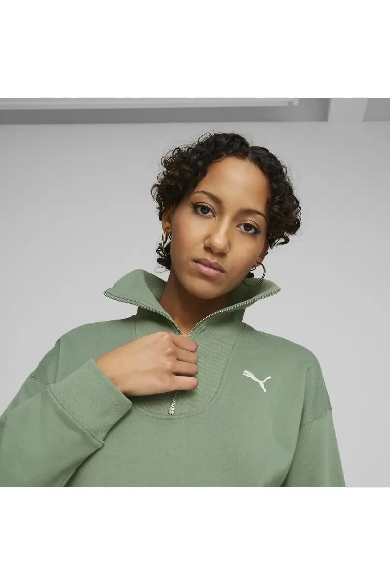 Puma HER High-Neck HZ TR Yeşil Kadın Sweatshirt