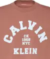Calvin Klein SS 20S LN CALVIN COLLEGE GRAPHIC Erkek Turuncu T-Shirt