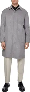 Calvin Klein DOUBLE FACE COAT Erkek Gri Mont