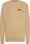 Calvin Klein WORKWEAR COMFORT SWE Erkek Krem Sweatshirt