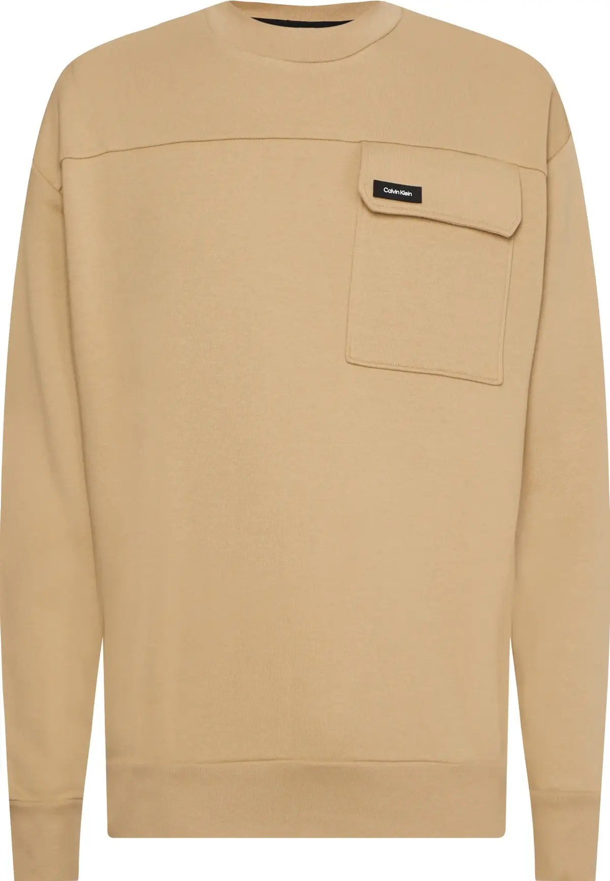 Calvin Klein WORKWEAR COMFORT SWE Erkek Krem Sweatshirt