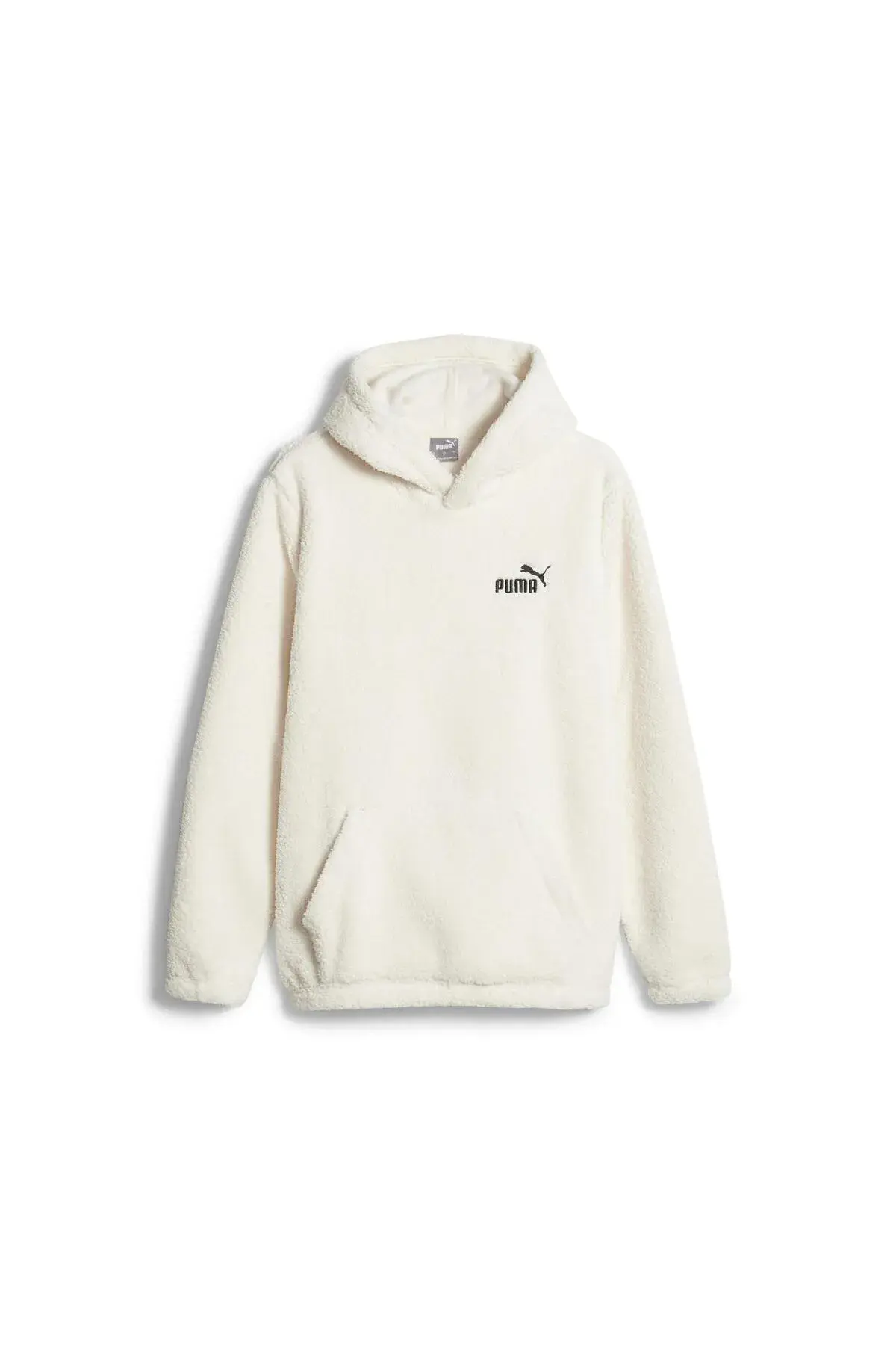 Puma ESS ELEVATED Sherpa Hoodie Kırık Beyaz Erkek Hoodie