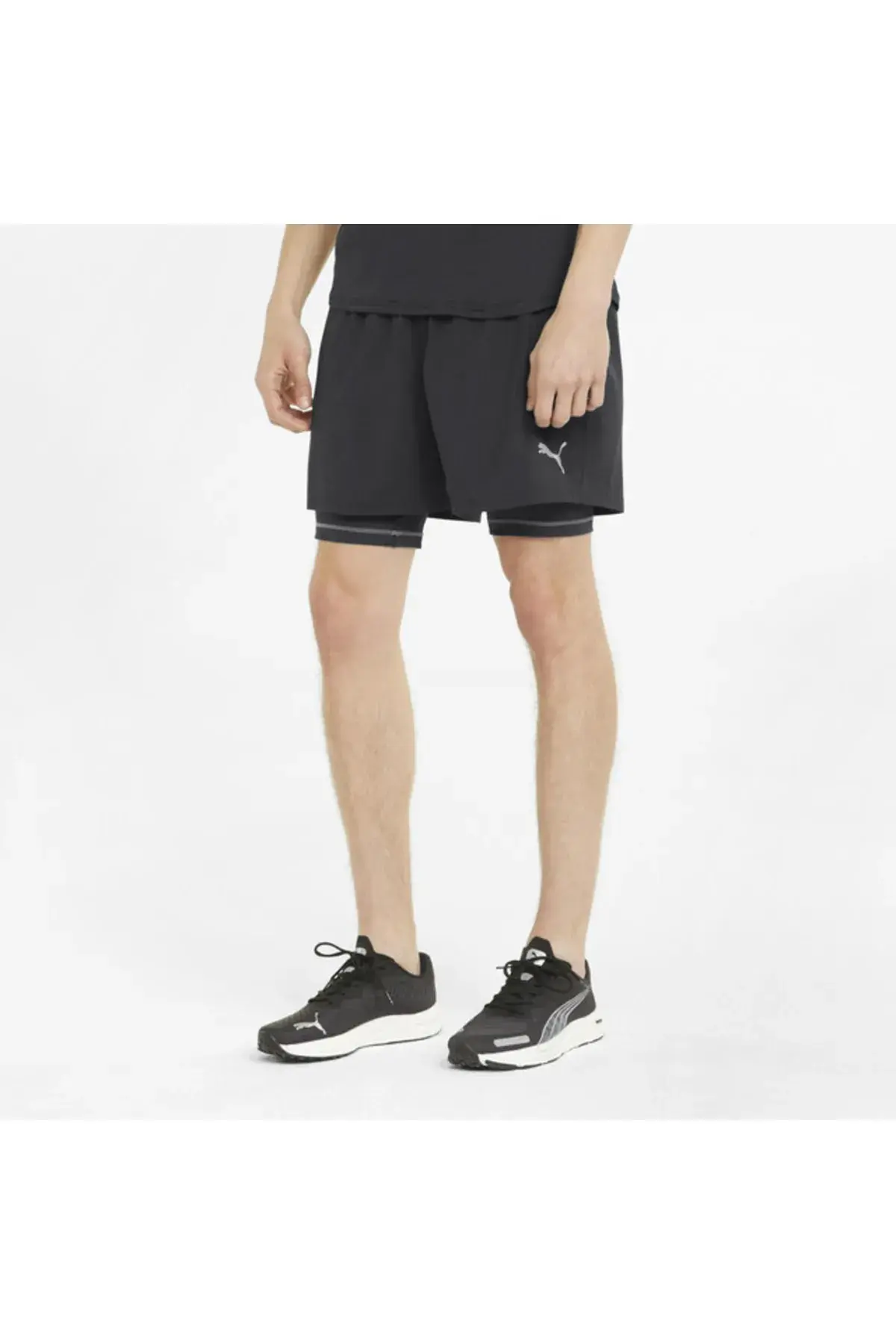 Puma Run 2In1 5 Short M Siyah Erkek Şort