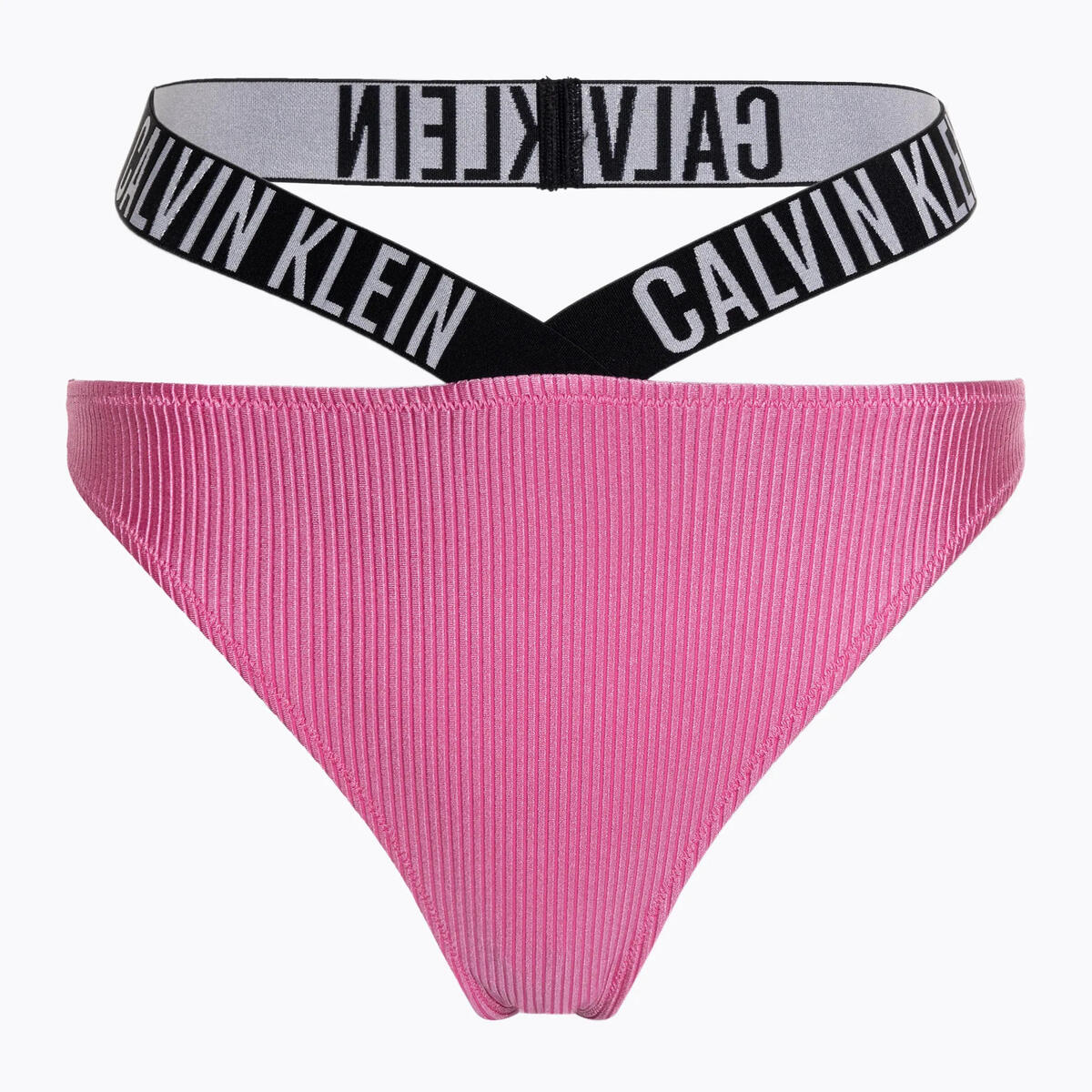 Calvin Klein HIGH LEG CHEEKY BIKI, TOZ Pembe Kadın Bikini Altı