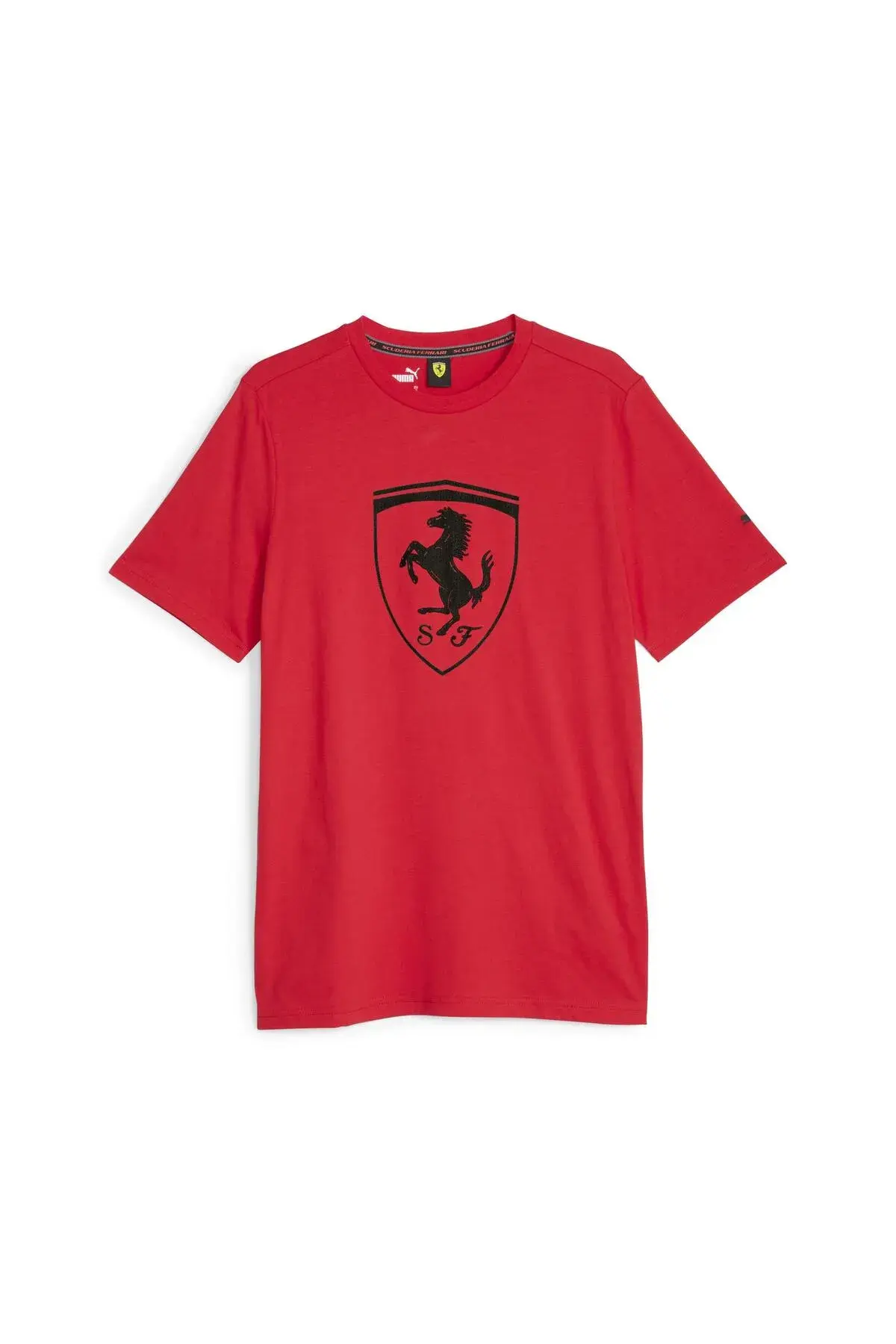 Puma Ferrari Race tonal Big Shield Tee Kırmızı Erkek T-Shirt