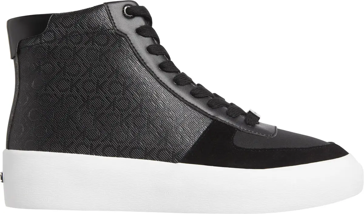 Calvin Klein VULC LACE UP HIGH TO, 0GR Siyah Kadın Spor Ayakkabı & Sneaker