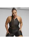 Puma T7 Shiny Crop Top Siyah Kadın T-Shirt