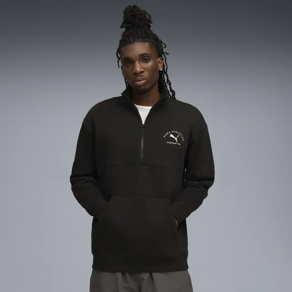 Puma CLASS Half Zip Sweater Siyah Erkek Sweatshirt