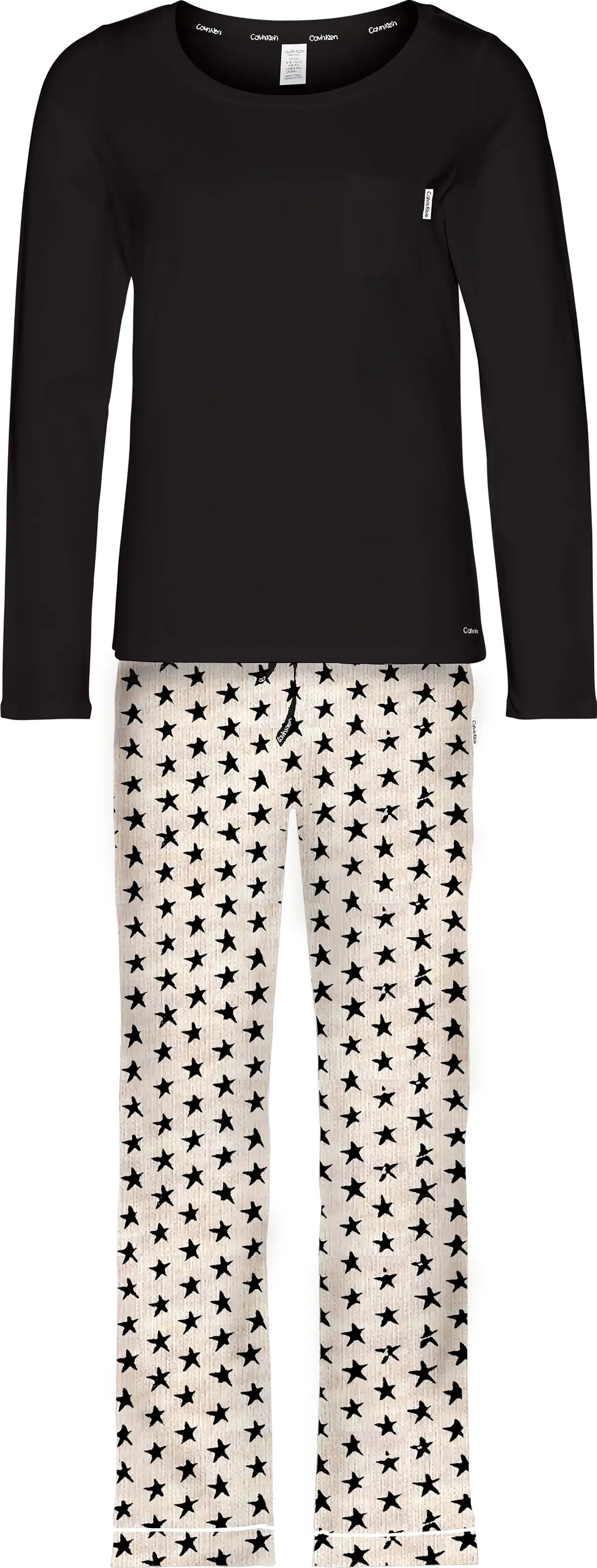 Calvin Klein L/S PANT SET Kadın Siyah Eşofman Takımı