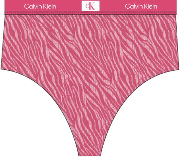Calvin Klein HIGH WAIST BIKINI Kadın Pembe Bikini Külot