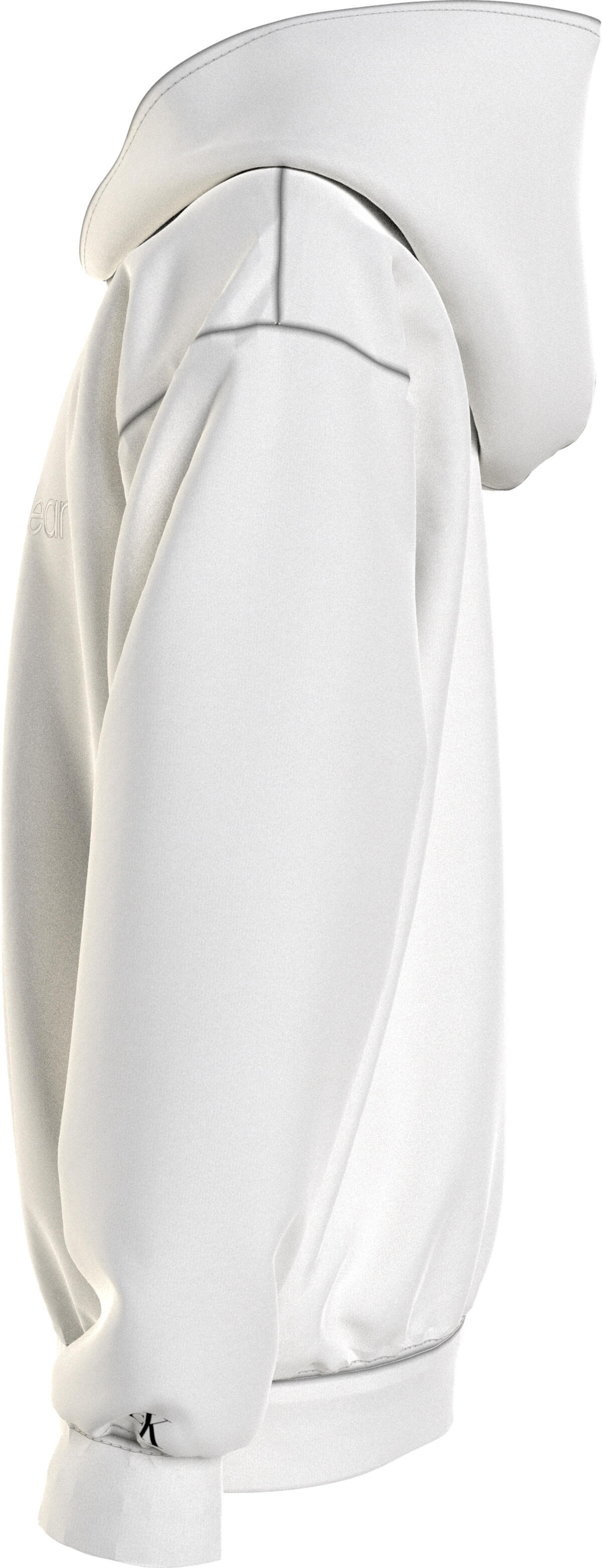 Calvin Klein 3D EMBROIDERY HOODIE Erkek Krem Hoodie
