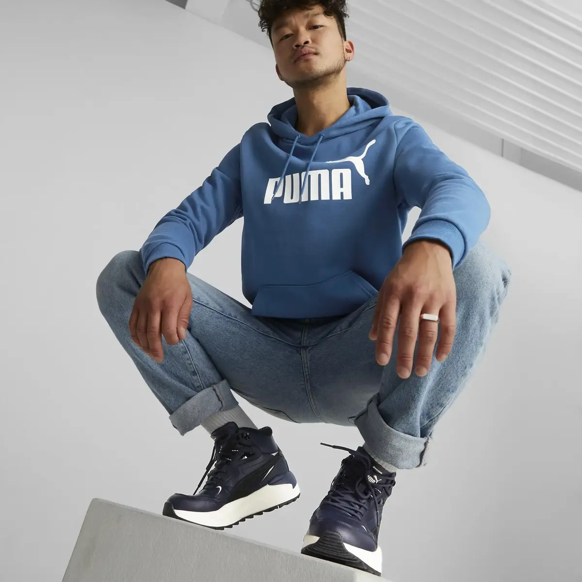 Puma X-Ray Speed Mid Wtr L Lacivert Erkek Bilekli Günlük Spor Ayakkabı