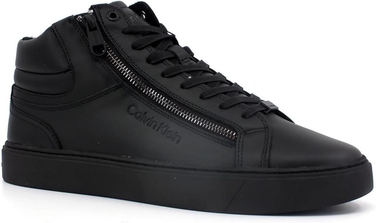 Calvin Klein HIGH TOP LACE UP W/Z, 0GJ Siyah Erkek Bot