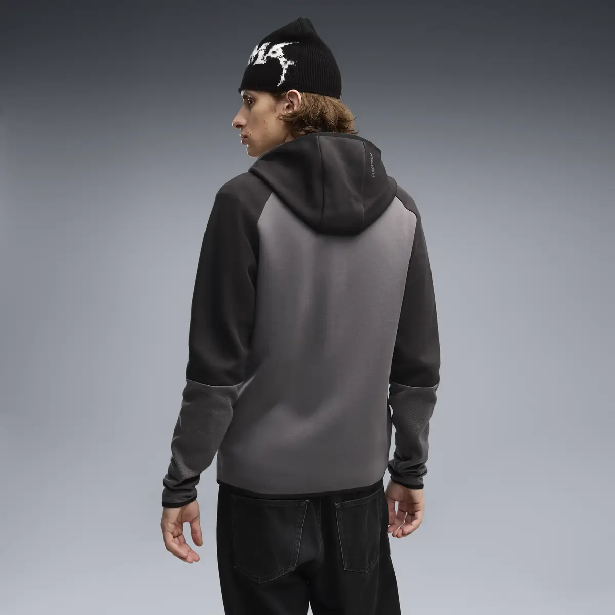 PUMA PUMATECH Full-Zip Hoodie Siyah Erkek Sweatshirt