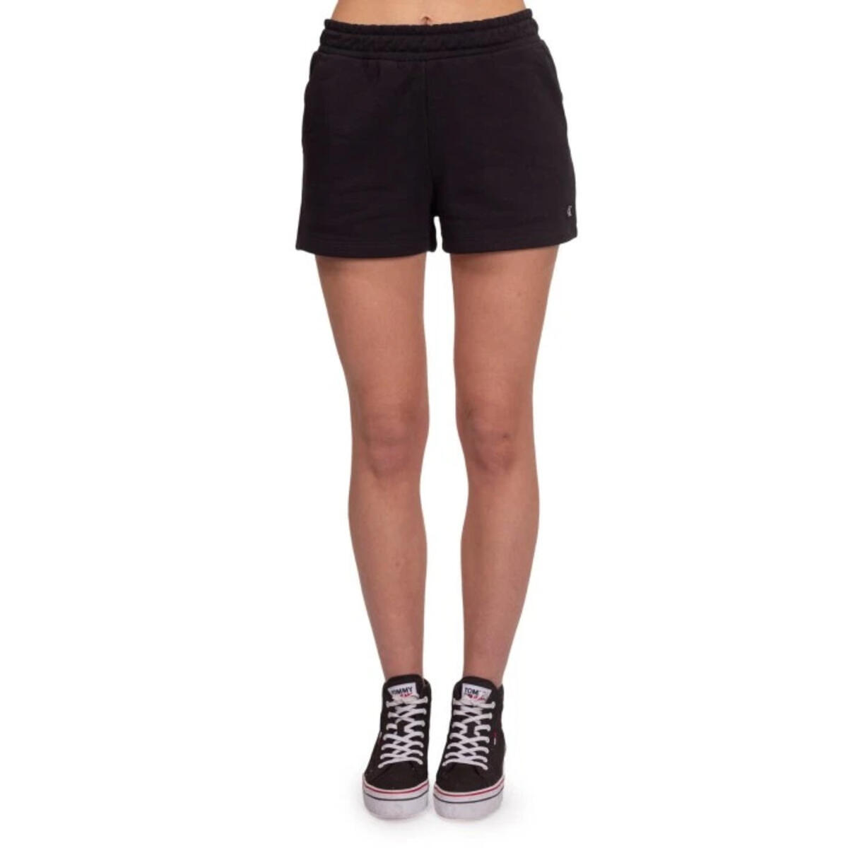 Calvin Klein CK EMBRO BADGE SHORT, BEH Siyah Kadın Şort