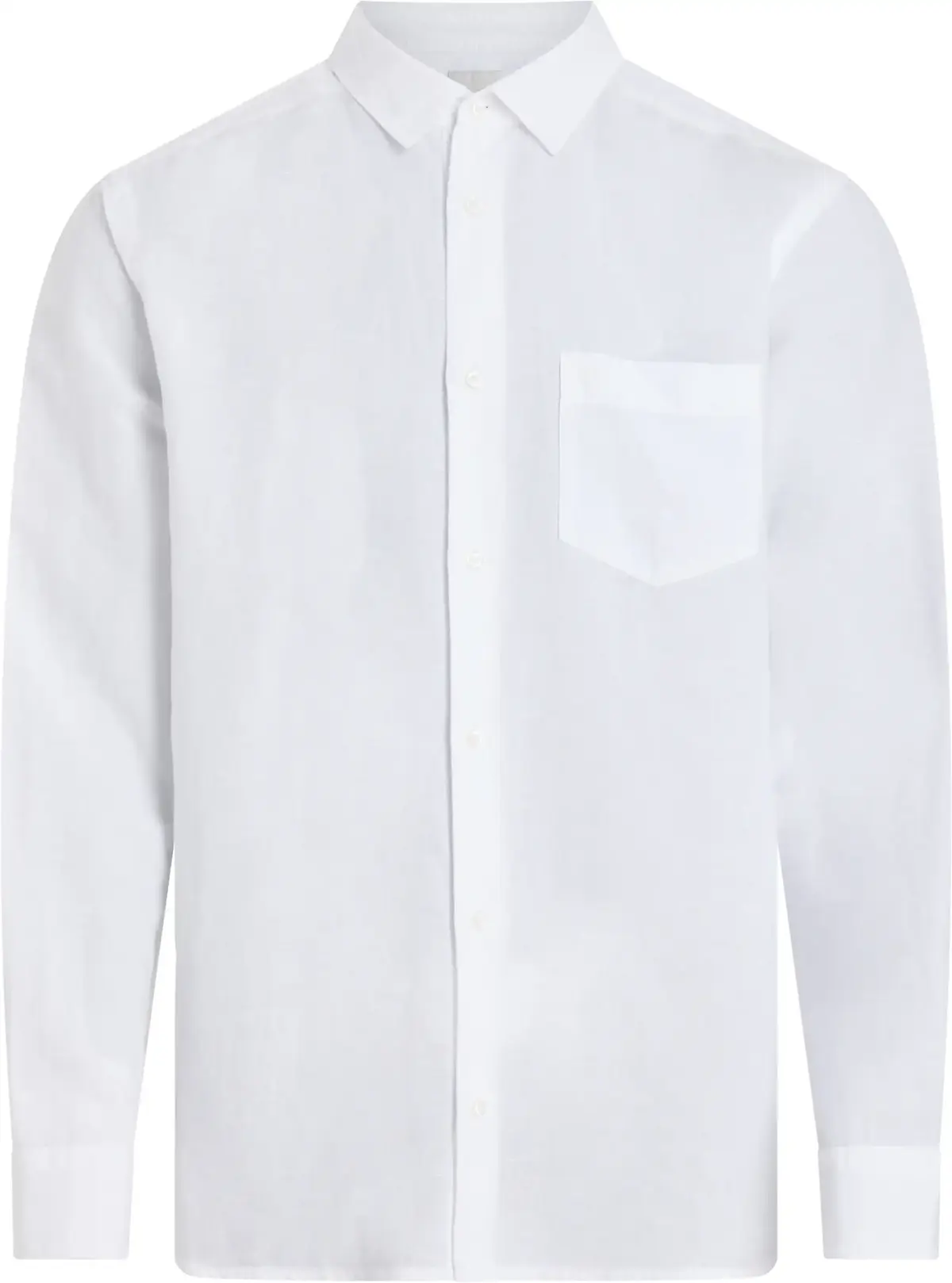 Calvin Klein LINEN COTTON REGULAR, YAA Beyaz Erkek Gömlek