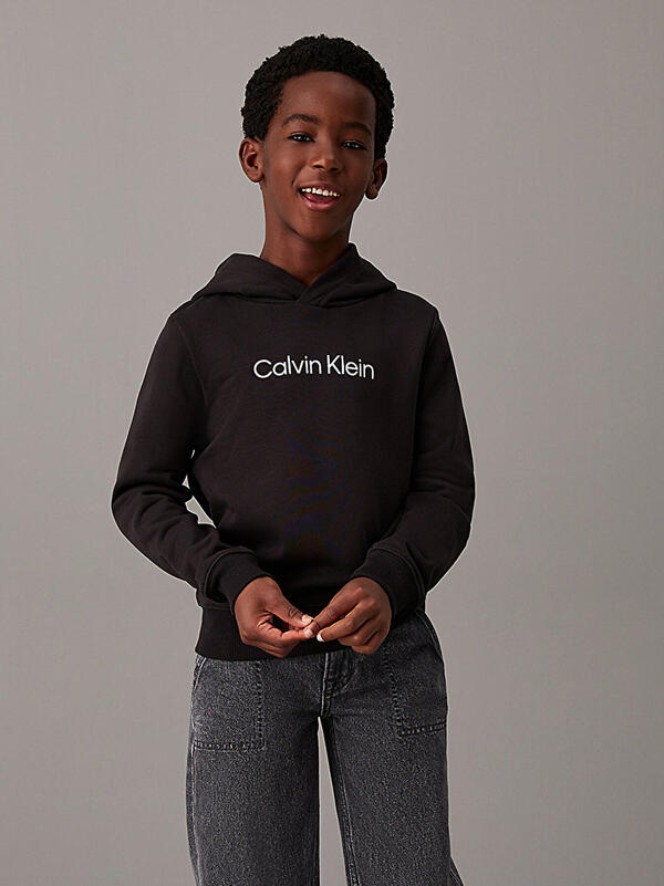 Calvin Klein INST. LOGO REG. TERR, BEH Siyah Unisex Sweatshirt