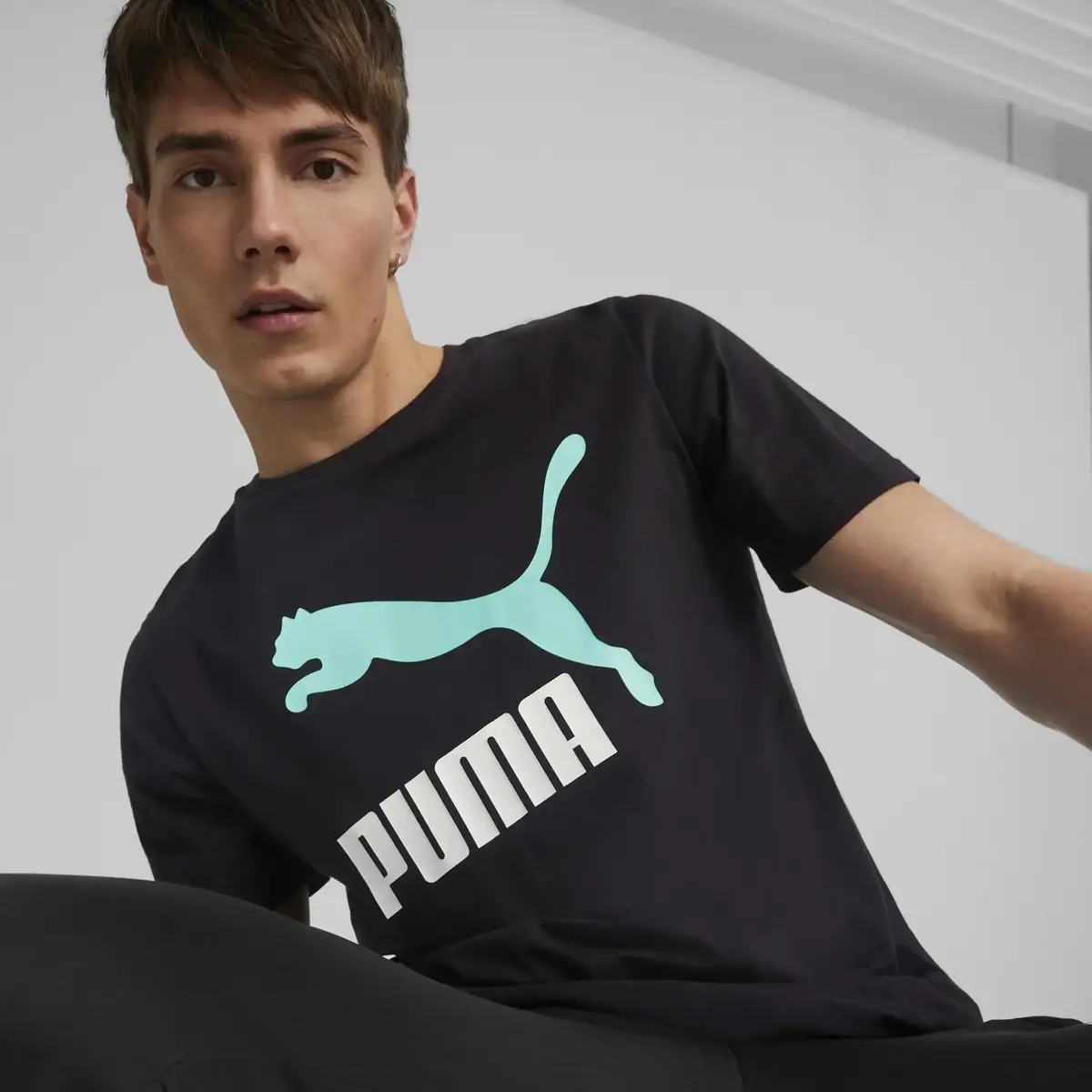 Puma Classics Logo Tee (s) Siyah Erkek/Unisex T-Shirt