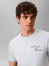Calvin Klein SS 30S EU CK TRVL LI, 3UD Mavi Erkek T-Shirt