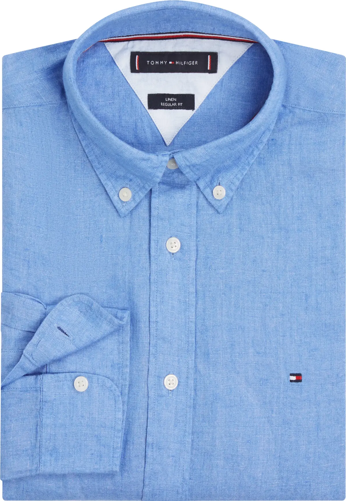 Tommy Hilfiger PIGMENT DYED LI SOLI, C30 Mavi Erkek Gömlek