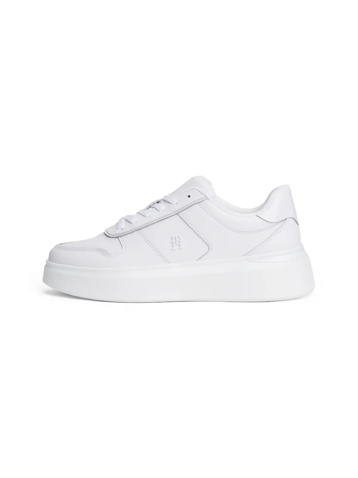 Tommy Hilfiger PATENT PLATFORM SNEAKER Beyaz Kadın Günlük Spor Ayakkabı